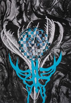 Collage study for Abyssal Bloom (Sea Flower)