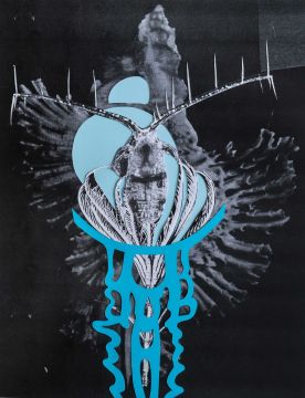 Collage study for Abyssal Bloom (Coral Spine)